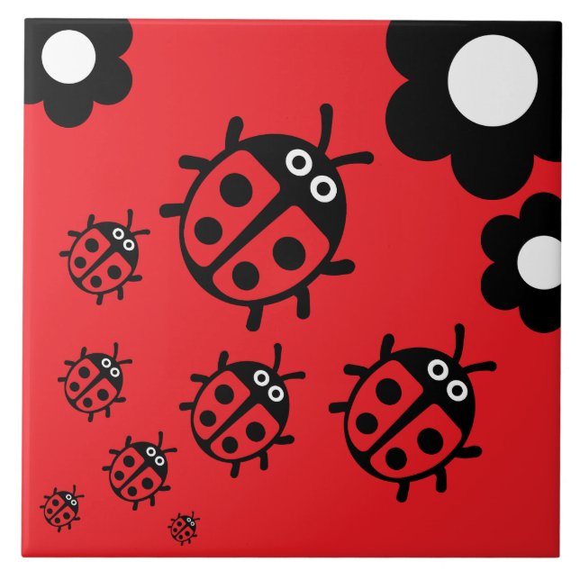ladybug Nursery Decor Tile (Front)