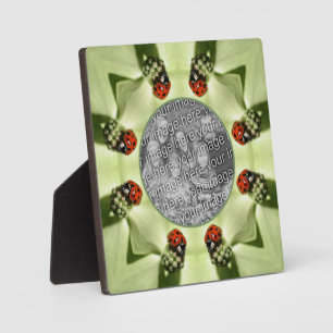 Ladybug On Dogwood Nature Add Your Own Photo Plaque
