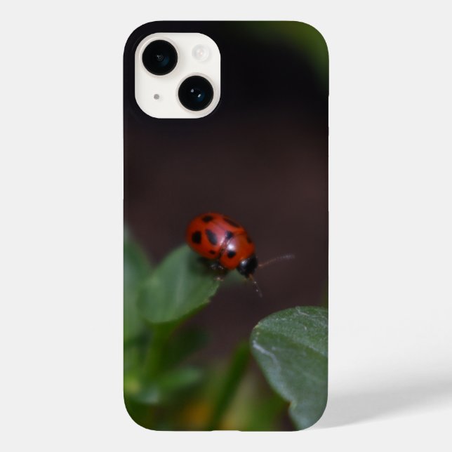 Ladybug on Flowers Case-Mate iPhone Case (Back)
