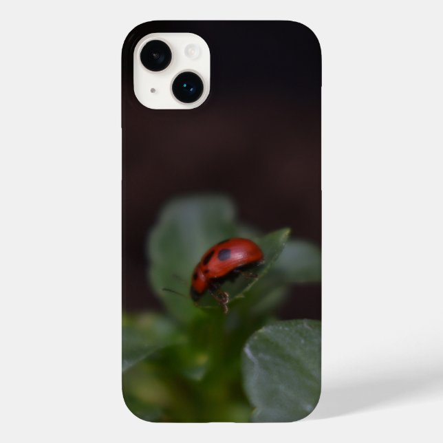 Ladybug on Flowers Case-Mate iPhone Case (Back)