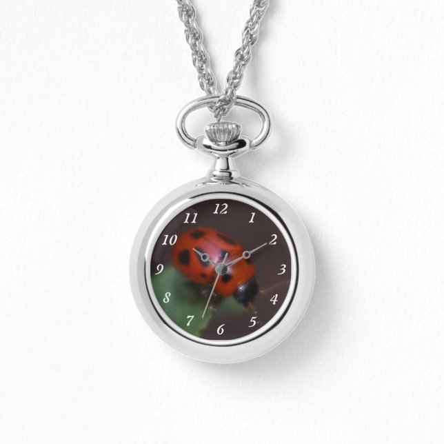 Ladybug on Flowers Watch (Front)