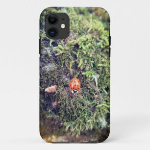 Ladybug on moss photography Case-Mate iPhone case