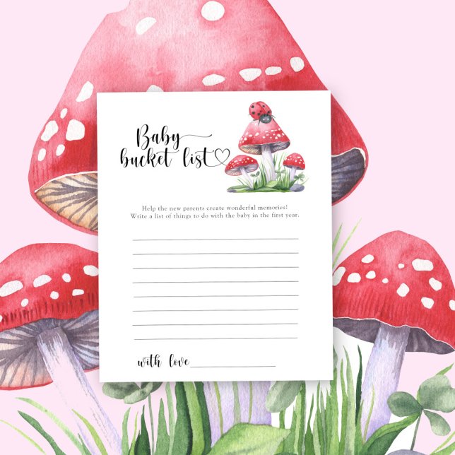 Ladybug on red mushrooms - Baby bucket list (Creator Uploaded)