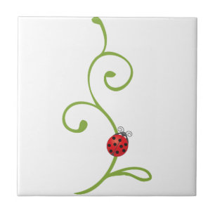 Ladybug on Vine Tile