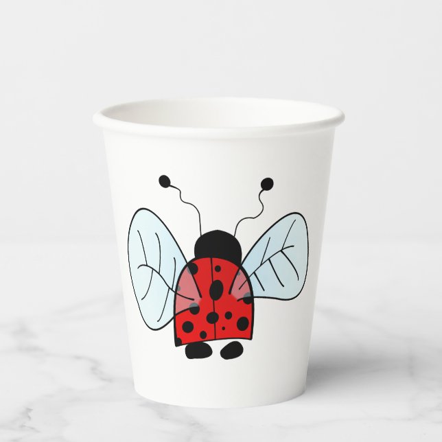 Ladybug  paper cups (Front)