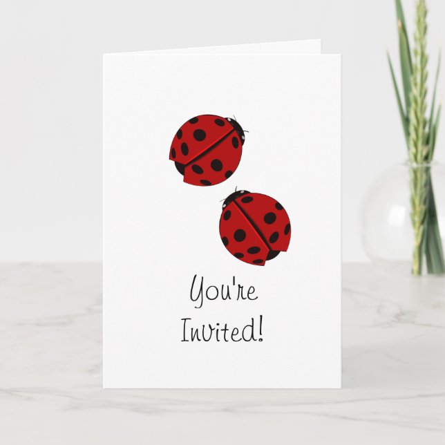 Ladybug Party Invitation (Front)