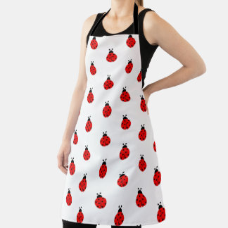 Ladybug Pattern Apron