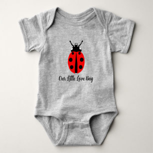 Ladybug Pattern Baby Bodysuit