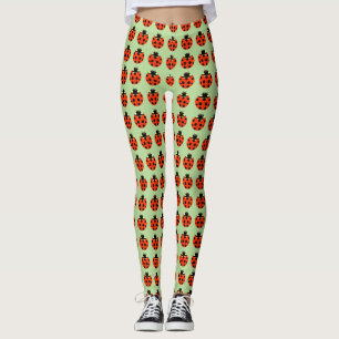 Ladybug Pattern Leggings