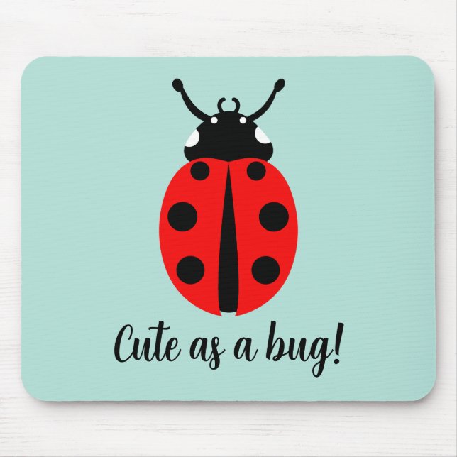 Ladybug Pattern Mouse Pad (Front)