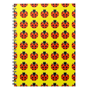 ladybug pattern notebook