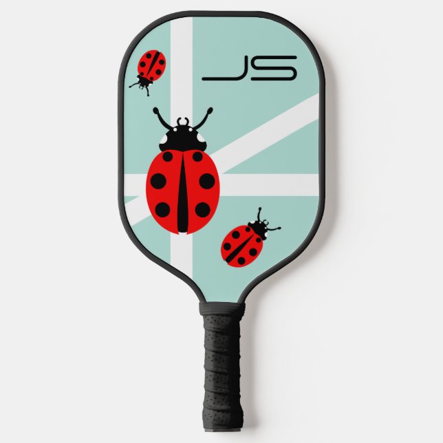 Ladybug Pattern Pickleball Paddle (Front)