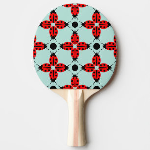 Ladybug Pattern Ping Pong Paddle