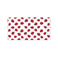 Ladybug Pattern Print Return Address Label