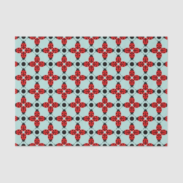 Ladybug Pattern Tissue Paper (Front)