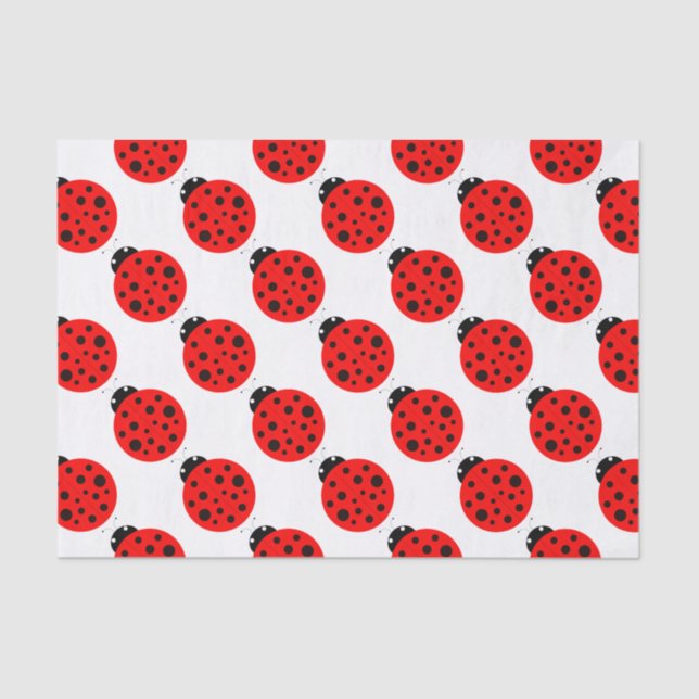Ladybug Pattern Tissue Paper (Front)