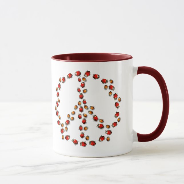Ladybug Peace Mug (Right)