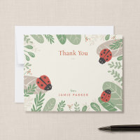 Ladybug Personalised Children’s Thank You Note