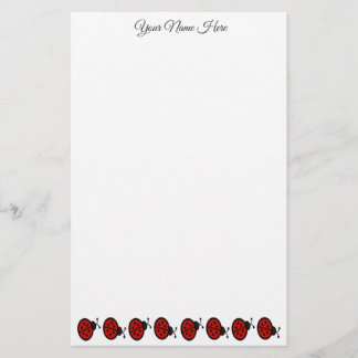 Ladybug Personalised Stationery