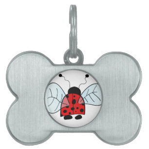 Ladybug Pet Name Tag