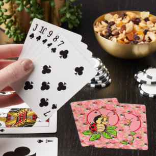Ladybug playing cards