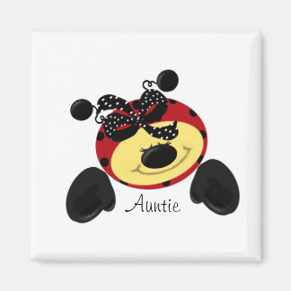Ladybug Polka Auntie Magnet