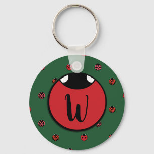 Ladybug Polka Dots Keychain