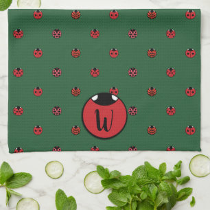 Ladybug Polka Dots Kitchen Towel