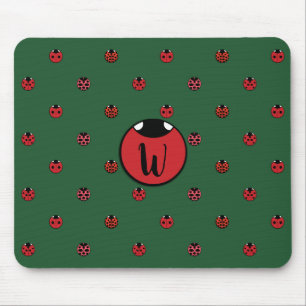 Ladybug Polka Dots Mouse Pad
