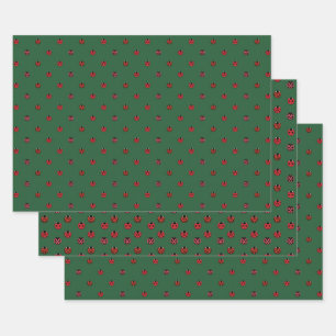 Ladybug Polka Dots Wrapping Paper Set