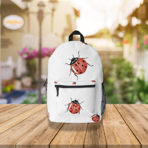 Ladybug Printed Backpack