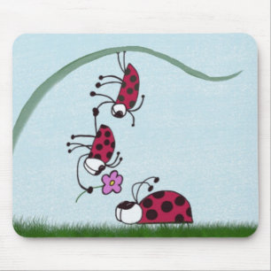 Ladybug Professing His Love For His Sweetheart Mouse Pad