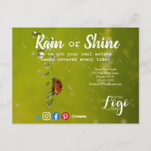 Ladybug real estate rain Referral Client Card