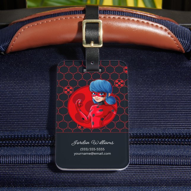 Ladybug Red Badge Luggage Tag (Front Insitu 2)