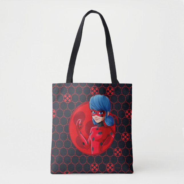 Ladybug Red Badge Tote Bag (Front)