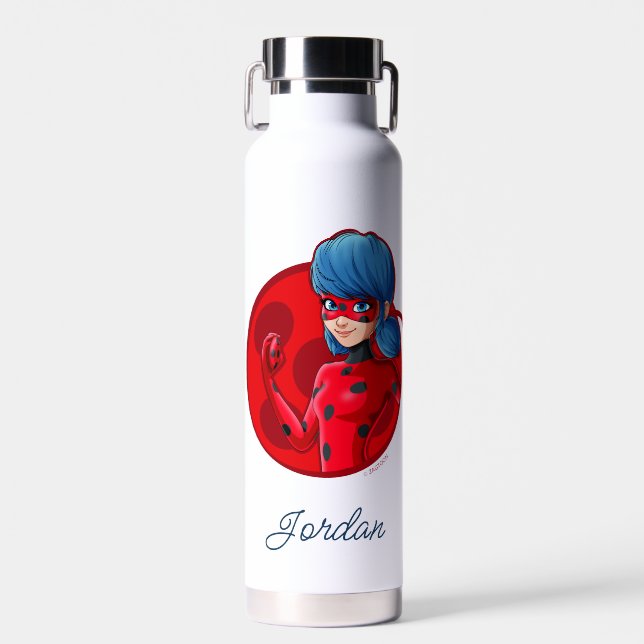 Ladybug Red Badge Water Bottle (Front)