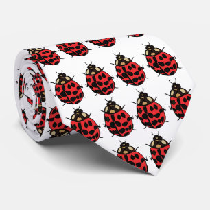 Ladybug Red Black Insect Ladybug Tie