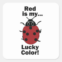 Ladybug Red Is My Lucky Colour Funny Insect