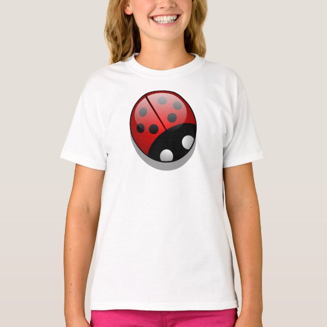 Ladybug, Red Ladybug, Cute Ladybug, Lady Beetle  T-Shirt (Front)
