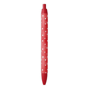 Ladybug Red White Dots Birthday Black Ink Pen
