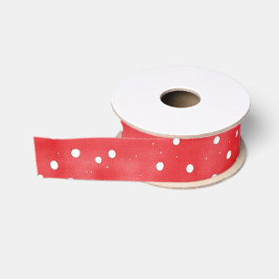 Ladybug Red White Dots Birthday Grosgrain Ribbon