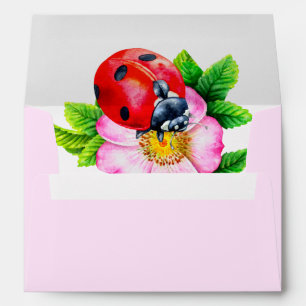 Ladybug Return Address Envelope