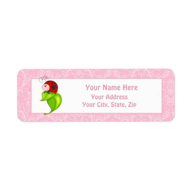 Ladybug Return Address Label (Front)