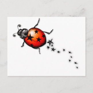 Ladybug Rockstar Postcard