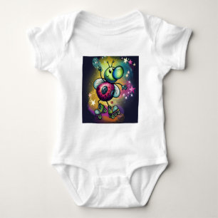 Ladybug Roller Disco Baby Bodysuit