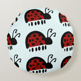 LadyBug Round Cushion