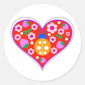 ladybug screen.ai classic round sticker