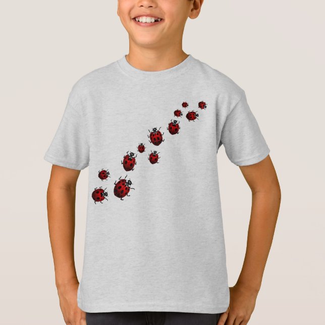 Ladybug Shirt Kid's Baseball Jersey Ladybug Shirt (Front)