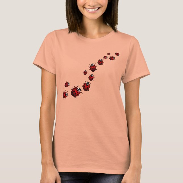 Ladybug Shirts Lady's Organic Ladybug T-Shirt (Front)