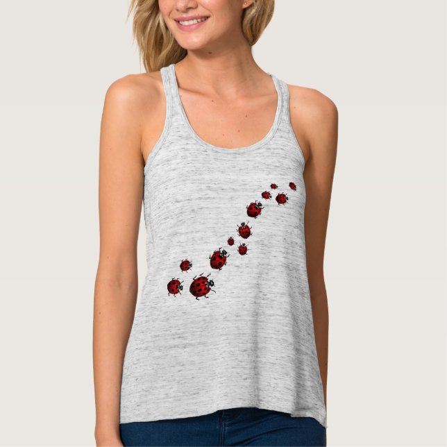 Ladybug Shirts Lady's Tank Top Ladybug Shirt (Front)